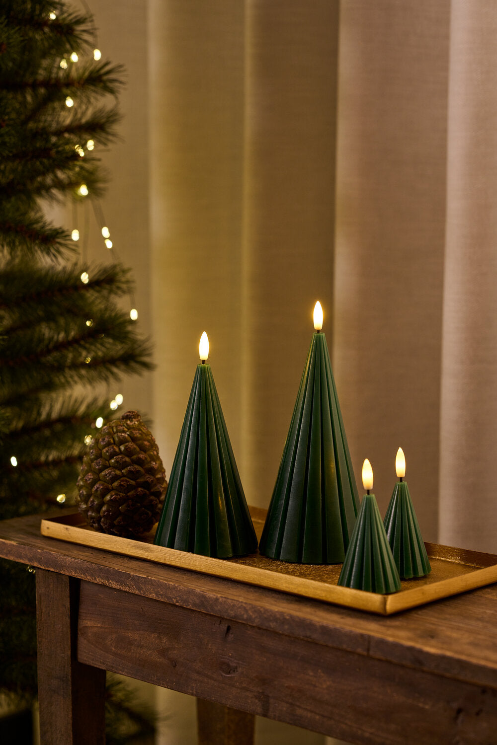 Laura juletræ, grøn - 2 stk.